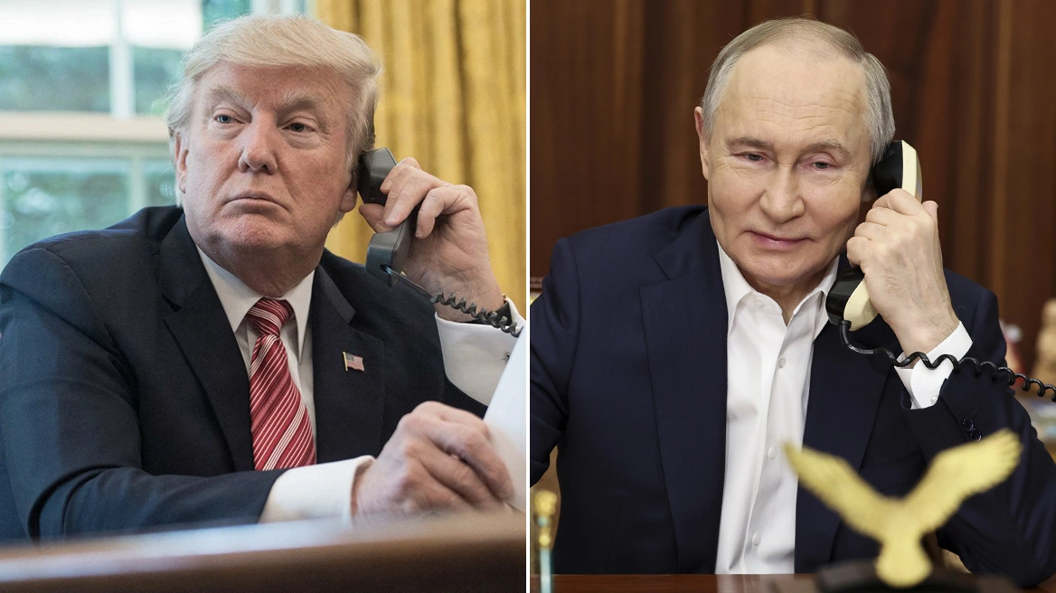 Τηλεφωνική επικοινωνία Τραμπ με Πούτιν μετά από δύο μήνες